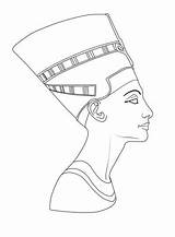 Nefertiti sketch template
