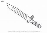 Bayonet Counter Drawingtutorials101 Tutorials sketch template