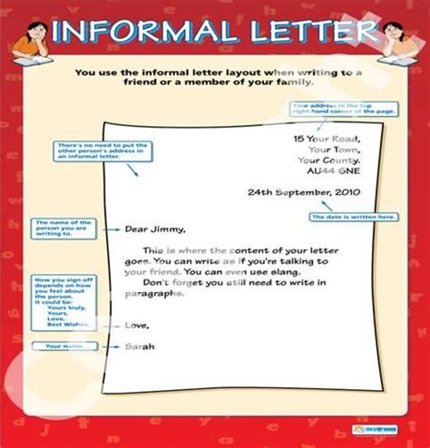 informal letter writing writing skills