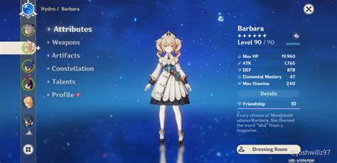 my barbara build for people that were interested