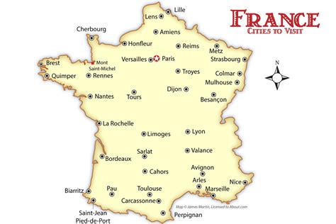 france cities map  travel guide