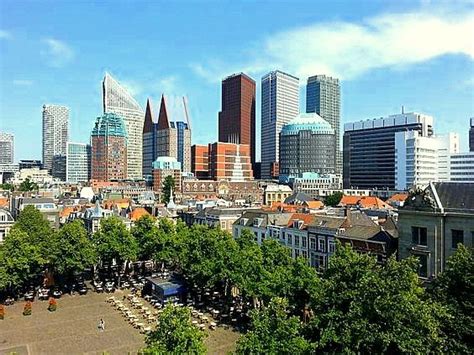 den haag skyline stad den haag niederlande scheveningen