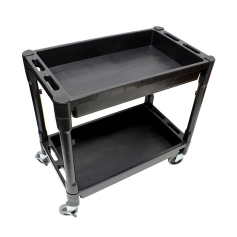 buy bisupply plastic utility rolling cart  shelves rolling tool cart  wheels utility