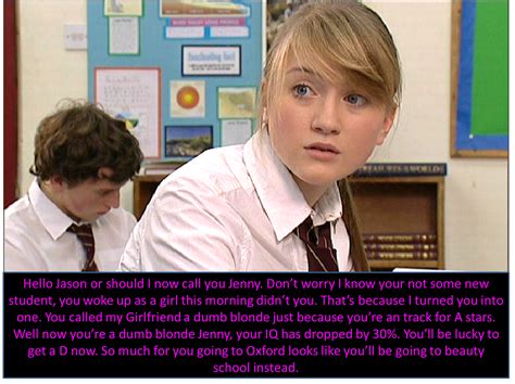 Hollyoaks Tg Captions Takes A Dumb Blonde To Know A Dumb