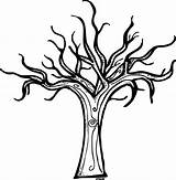 Tree Dead Creepy Drawing Clipartmag sketch template