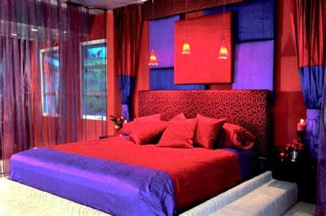 romantic bedroom color ideas purple and red room