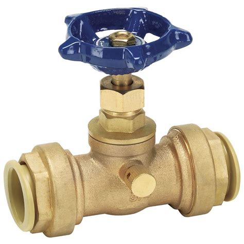 homewerks worldwide   brass stop  water gate valve lead   push fit connections