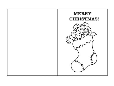printable christmas card coloring page  print  color