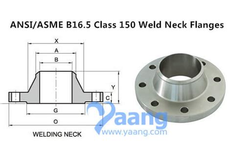 Ansi Asme B16 5 Class 150 Weld Neck Flanges Yaang