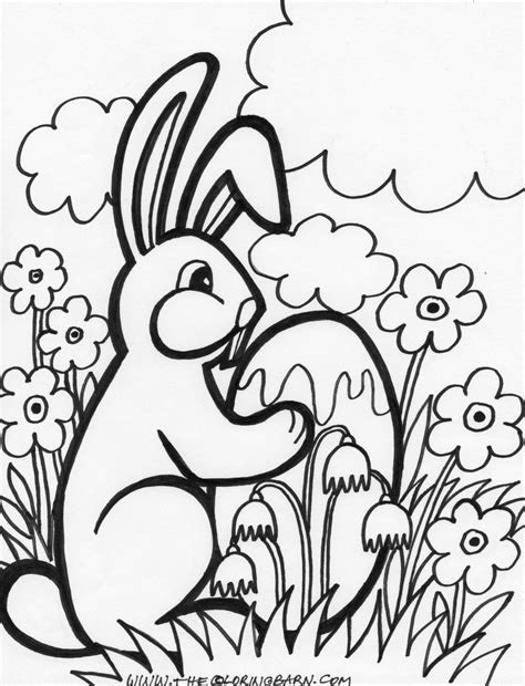 easter coloring pages easter flower coloring pages easter flower