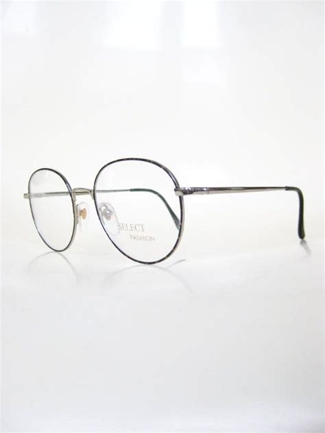 sale vintage wire rim glasses round eyeglasses 1980s deadstock etsy