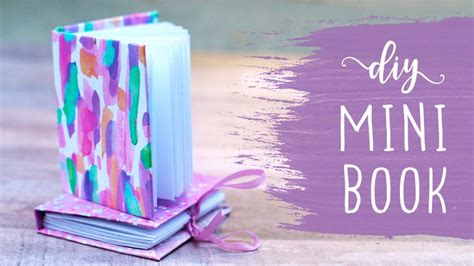 mini book making tutorial diy mini hardcover book  binding