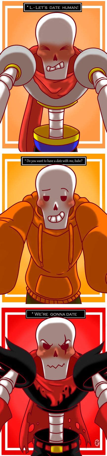 undertale date the dominant papyrus es by rainbowwerewolf666 ️undertale ️ undertale