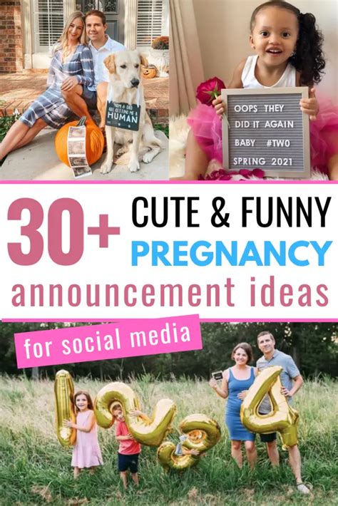 30 cute and funny pregnancy announcement ideas for social media