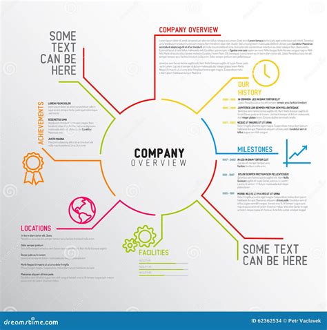 vector company infographic overview design template stock illustration