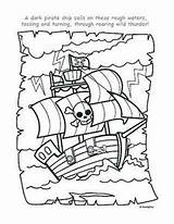 Pirate Coloring Pages Kids Crew Pirates Kleurplaat Piratenboot Piraten Schatkaart Party Printables Google Colouring Printable Ship Preschool Crafts Theme Template sketch template