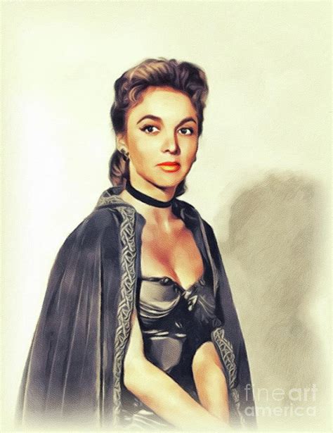 Beverly Garland Vintage Actress Painting By John Springfield