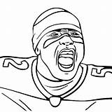 Coloring Pages Ray Lewis Ravens Baltimore Thecolor Popular sketch template