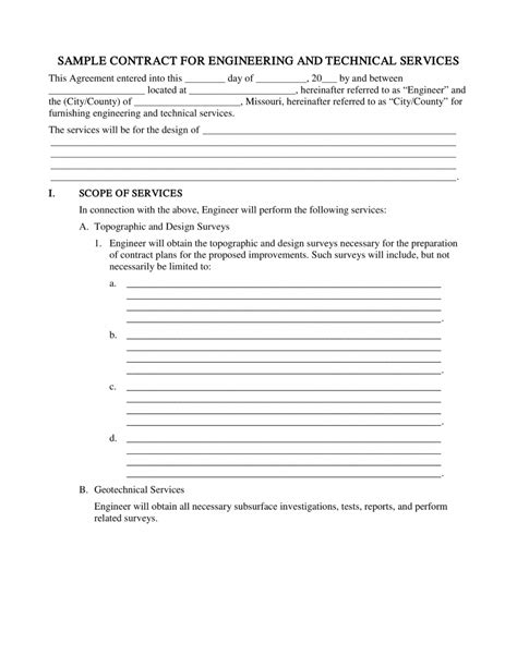 electrical contract  templates word docs pages