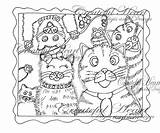 Frenzy Feline sketch template