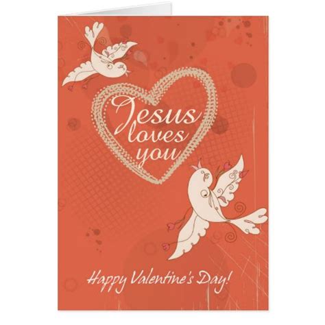 jesus loves  custom valentines day card zazzle