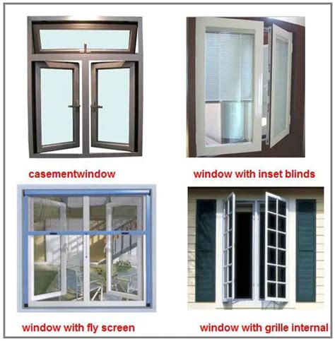 open outward commercial aluminum metal casement windows  grill  mosquito net view metal