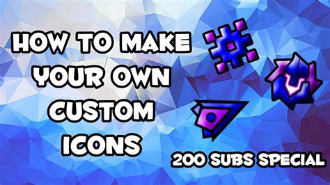 How To Make Your Own Custom Icons In Geometry Dash On