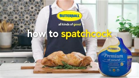 how to spatchcock a turkey butterball youtube