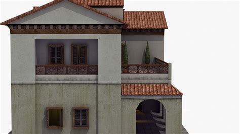 roman house  model cgtrader