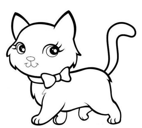 gambar sketsa kucing  bagus mudah digambar