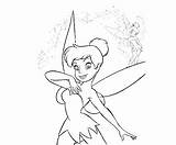 Tinkerbell Dancing Coloring Pages sketch template