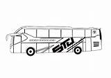 Bus Sudiro sketch template