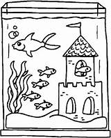 Coloring Aquarium Pages Fish Tank Akvaryum Sheets Printable Boyama 52kb 600px Kaynak Choose Board sketch template
