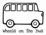 Bus School Coloring Preschool Drawing Wheels Outline Kids Activities Pages Printable Cartoon Clipart Color Sheet Activity Template Silhouette Buses Colouring sketch template