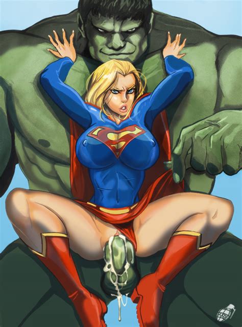 incredible crossover sex with hulk supergirl porn pics compilation luscious