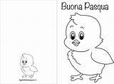 Pasqua Biglietti Colorare Pulcino Biglietto sketch template