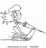 Water Clipart Skiing Illustration Royalty Toonaday Rf sketch template