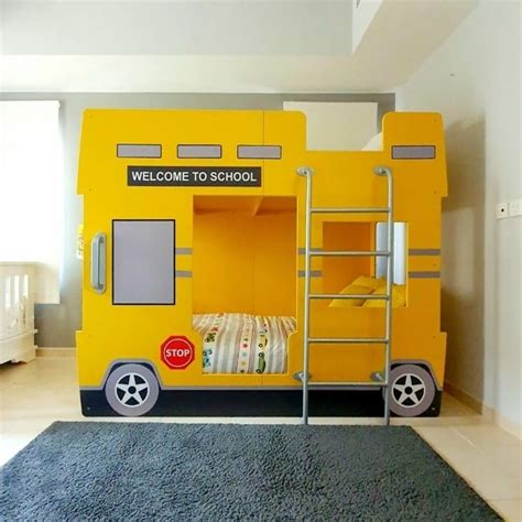 Double Decker School Bus Bunk Bed