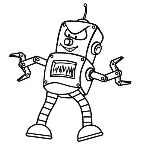 robot coloring pages  students educative printable