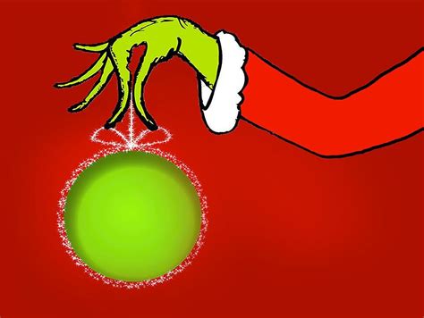 grinch hand holding ornament template  day   models