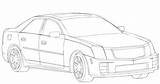 Cadillac Coloring Cts Pages Printable Categories sketch template