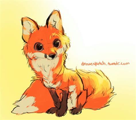 Fox Cute Drawing At Getdrawings Free Download