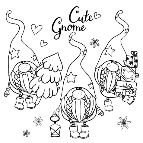 cute christmas gnomes   whimsical holiday