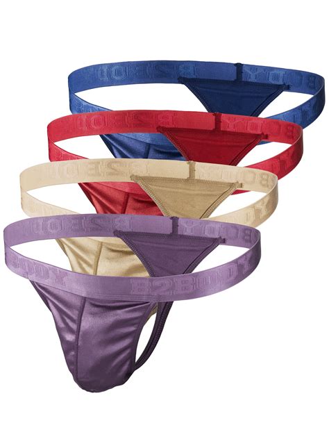 Satin Mens Sport Thongs Underwear Silky Sexy Man G String Thong Undie