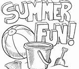 Coloring Pages Summertime Getcolorings Summer sketch template