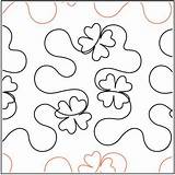 Quilting Patricia Ritter Elementz Pantograph Clover Hop Hip Urban Pattern sketch template