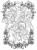 Tinkerbell Tinker Fairy Everfreecoloring Zootopia Coloringhome sketch template