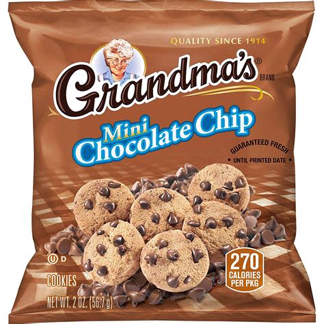 grandmas mini chocolate chip cookies  ounce pack   walmartcom