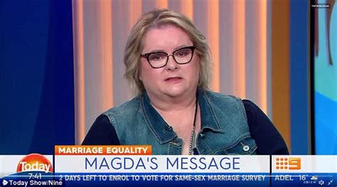 magda szubanski urges australians to vote for gay marriage daily mail