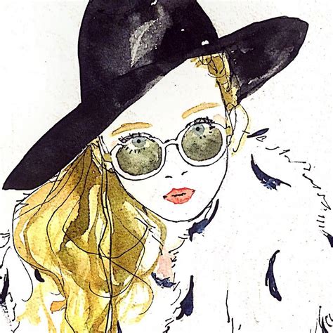 絵 イラスト Illustration Girl With Sunglasses Beautiful Graphic